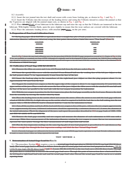 ASTM D3233-19 REDLINE ASTM D3233-19 - Standard Test Methods for Measurement of Extreme Pressure Properties of Fluid Lubricants (Falex Pin and Vee Block Methods) - Page 4 preview