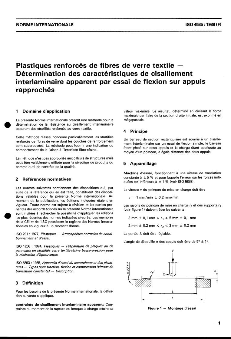 ISO 4585:1989 - Textile glass reinforced plastics — Determination of apparent interlaminar shear properties by short-beam test
Released:11/30/1989