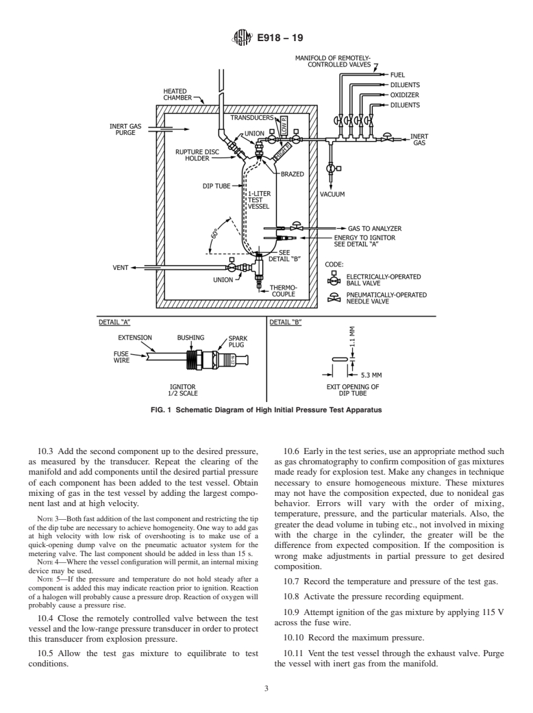 ASTM E918-19 - Standard Practice for  Determining Limits of Flammability of Chemicals at Elevated  Temperature and Pressure