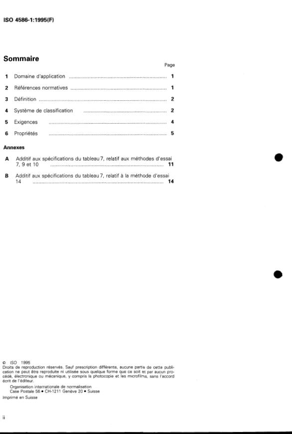 ISO 4586-1:1995 ISO 4586-1:1995 - Stratifiés décoratifs haute pression -- Plaques a base de résines thermodurcissables - Page 2 preview