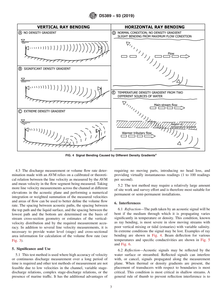 ASTM D5389-93(2019) - Standard Test Method for  Open-Channel Flow Measurement by Acoustic Velocity Meter Systems