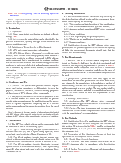 ASTM D6411/D6411M-99(2020) ASTM D6411/D6411M-99(2020) - Standard Specification for Silicone Rubber Room Temperature Vulcanizing Low Outgassing Materials - Page 2 preview