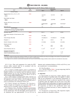ASTM D6411/D6411M-99(2020) ASTM D6411/D6411M-99(2020) - Standard Specification for Silicone Rubber Room Temperature Vulcanizing Low Outgassing Materials - Page 3 preview