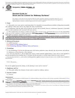 REDLINE ASTM F2966-19 - Standard Guide for Snow and Ice Control for Walkway Surfaces