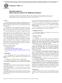 ASTM F2966-19 - Standard Guide for Snow and Ice Control for Walkway Surfaces