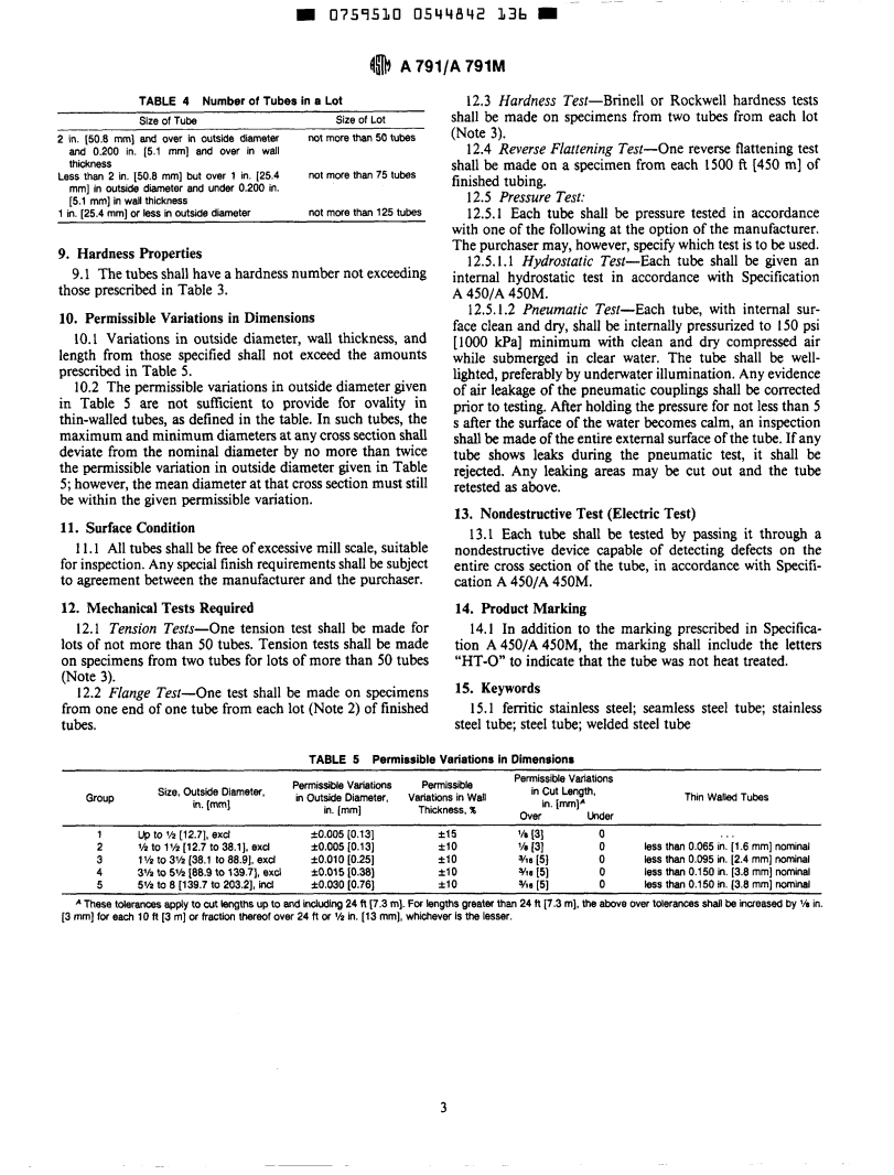 ASTM A791/A791M-94 - Specification for Aluminum-Zinc Alloy-Coated Wire Strand (Withdrawn 1995)