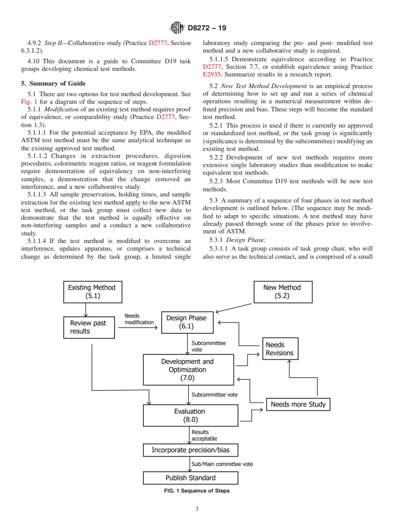 ASTM D8272-19 - Standard Guide for Development and Optimization of D19 Chemical Analysis Methods  Intended for EPA Compliance Reporting