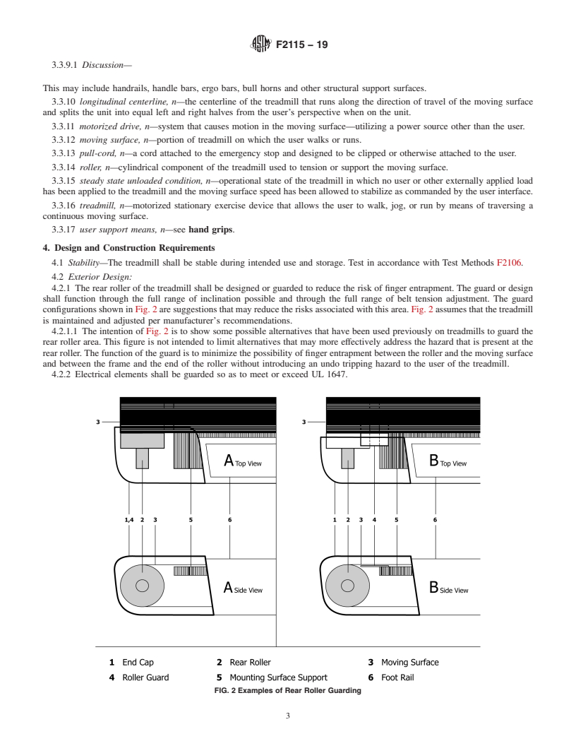 REDLINE ASTM F2115-19 - Standard Specification for Motorized Treadmills