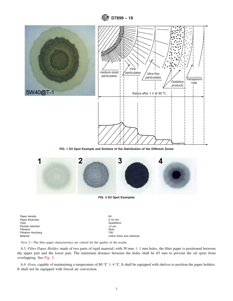 REDLINE ASTM D7899-19 - Standard Test Method for Measuring the Merit of Dispersancy of In-Service Engine Oils  with Blotter Spot Method