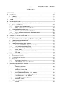 IEC 61784-3-3:2021 IEC 61784-3-3:2021 - Industrial communication networks - Profiles - Part 3-3: Functional safety fieldbuses - Additional specifications for CPF 3 - Page 4 preview