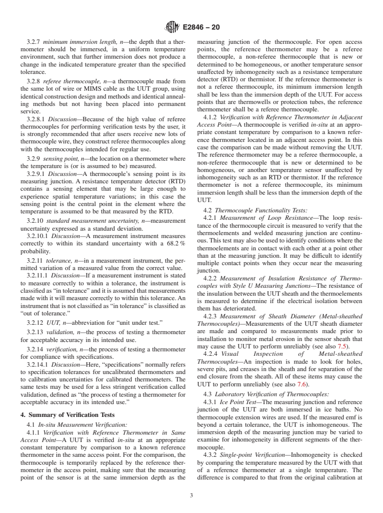 ASTM E2846-20 - Standard Guide for  Thermocouple Verification