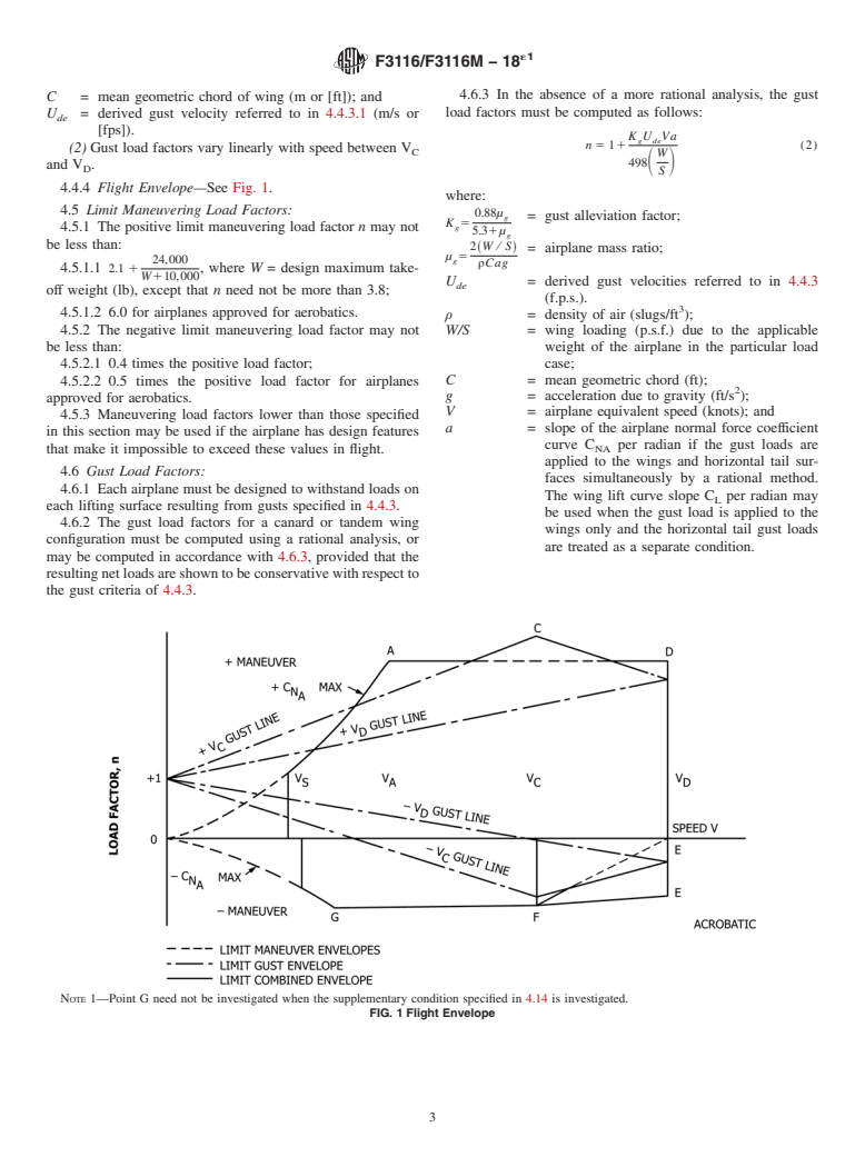 ASTM F3116/F3116M-18e1 - Standard Specification for Design Loads and Conditions