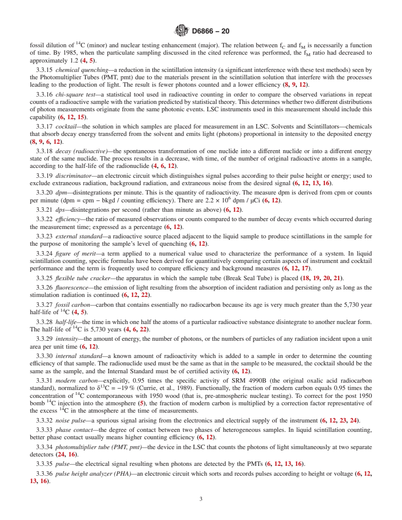 REDLINE ASTM D6866-20 - Standard Test Methods for Determining the Biobased Content of Solid, Liquid, and Gaseous  Samples Using Radiocarbon Analysis