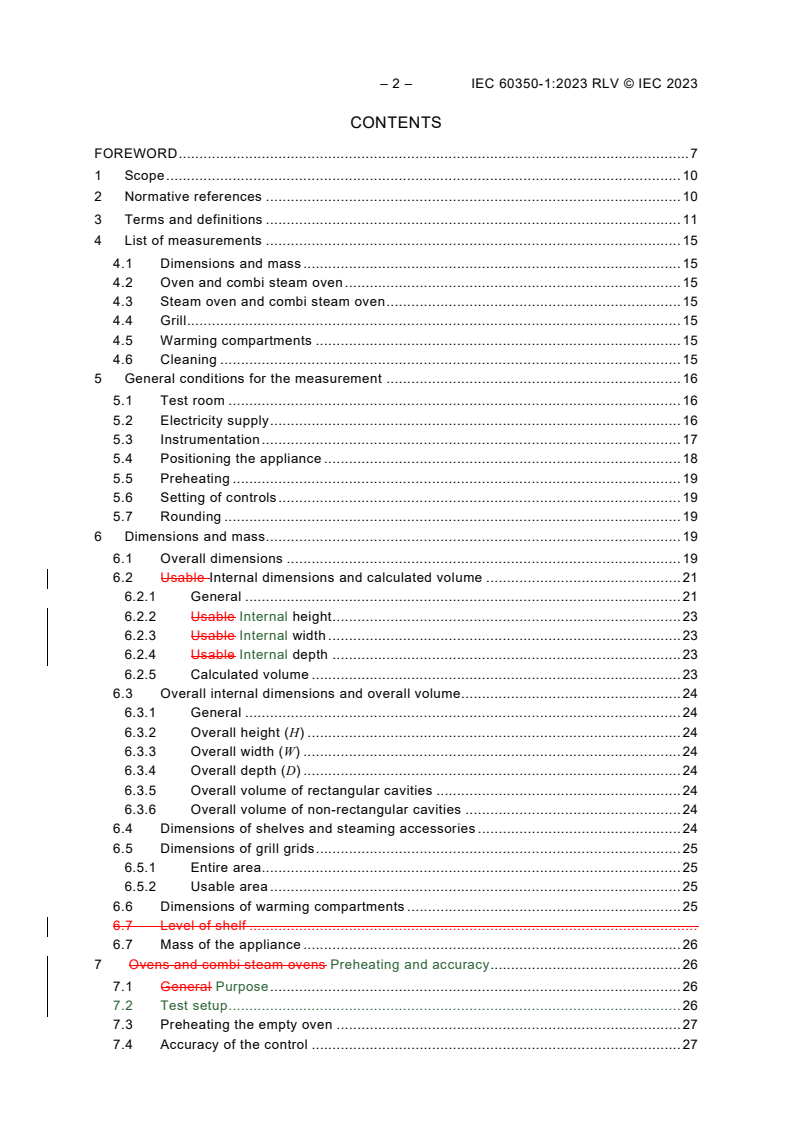 IEC 60350-1:2023 IEC 60350-1:2023 RLV - Household electric cooking appliances - Part 1: Ranges, ovens, steam ovens and grills - Methods for measuring performance
Released:3/20/2023
Isbn:9782832266991 - Page 4 preview