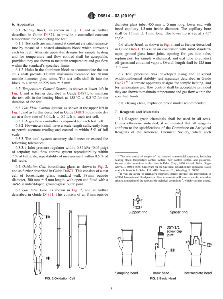 ASTM D6514-03(2019)e1 - Standard Test Method for  High Temperature Universal Oxidation Test for Turbine Oils