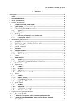 IEC 60092-379:2024 - Electrical installations in ships - Part 379: Symmetrical category cables with transmission characteristics up to 1 000 MHz
Released:24. 07. 2024
Isbn:9782832294567 - Page 4 preview