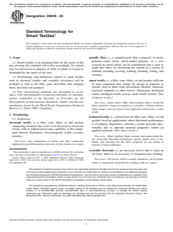 ASTM D8248-20 ASTM D8248-20 - Standard Terminology for Smart Textiles - Page 1 preview