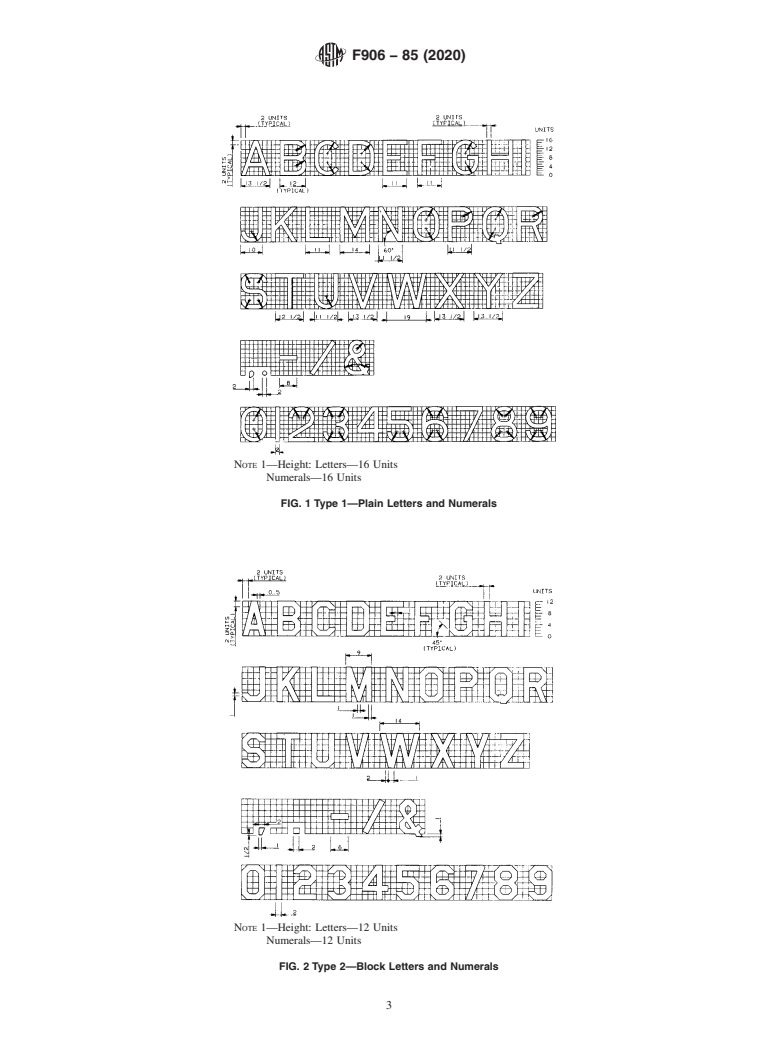 ASTM F906-85(2020) - Standard Specification for  Letters and Numerals for Ships