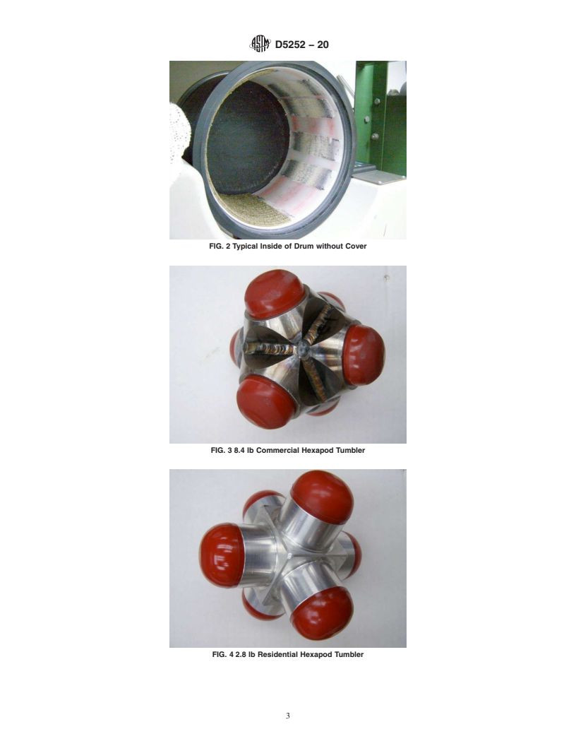REDLINE ASTM D5252-20 - Standard Practice for  the Operation of the Hexapod Tumble Drum Tester