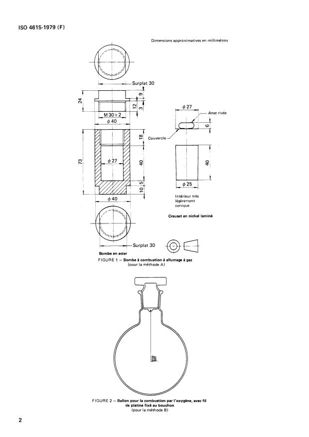 ISO 4615:1979 ISO 4615:1979 - Plastiques -- Résines de polyesters non saturés et époxydes -- Détermination de la teneur totale en chlore - Page 4 preview