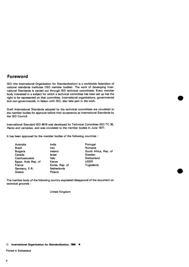 ISO 4619:1980 ISO 4619:1980 - Driers for paints and varnishes - Page 2 preview