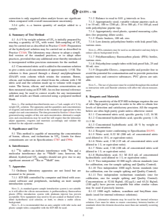 ASTM C1771-19 ASTM C1771-19 - Standard Test Method for Determination of Boron, Silicon, and Technetium in Hydrolyzed Uranium Hexafluoride by Inductively Coupled Plasma—Mass Spectrometer After Removal of Uranium by Solid Phase Extraction - Page 2 preview