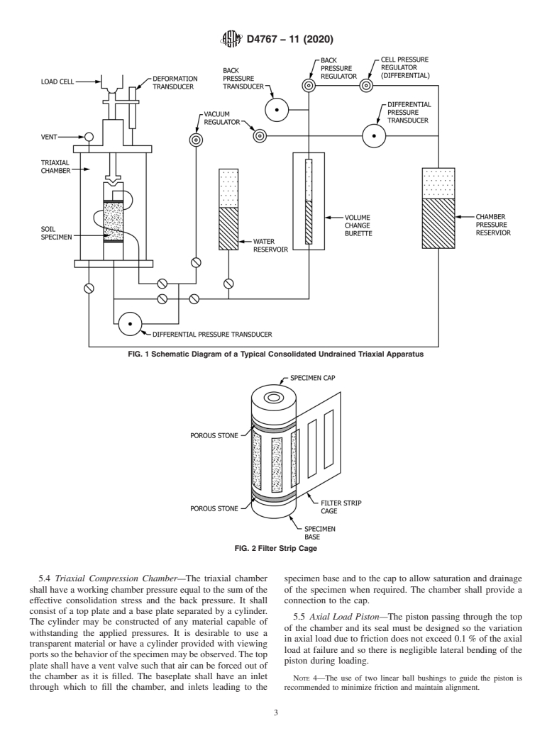 ASTM D4767-11(2020) - Standard Test Method for Consolidated Undrained Triaxial Compression Test for Cohesive  Soils