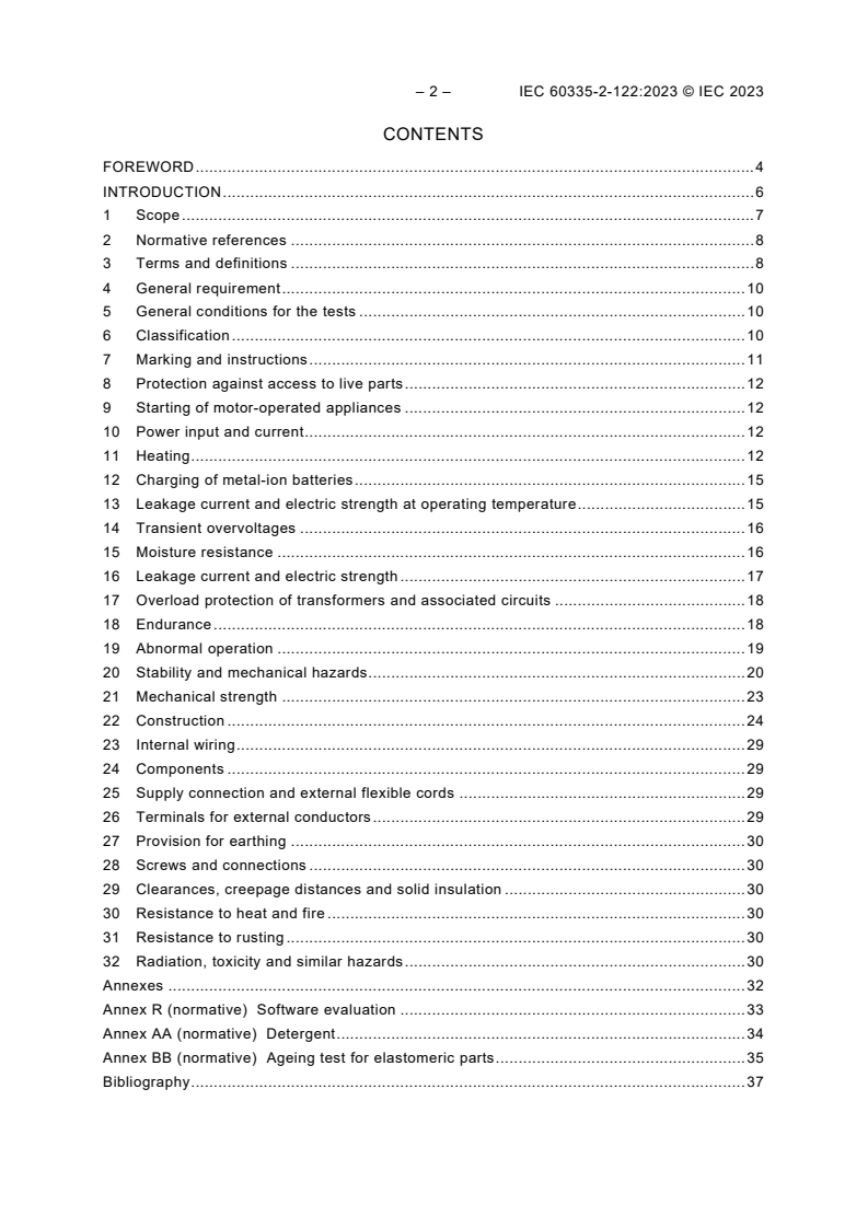 IEC 60335-2-122:2023 IEC 60335-2-122:2023 - Household and similar electrical appliances - Safety - Part 122: Particular requirements for commercial washing machines
Released:6. 12. 2023 - Page 4 preview