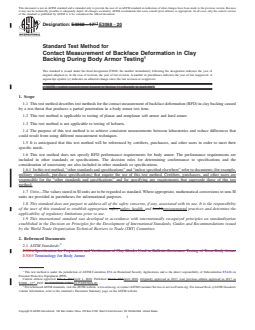 REDLINE ASTM E3068-20 - Standard Test Method for Contact Measurement of Backface Deformation in Clay Backing  During Body Armor Testing