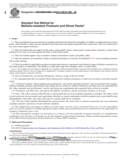 REDLINE ASTM E3112/E3112M-20 - Standard Test Method for Ballistic-resistant Products and Shoot Packs