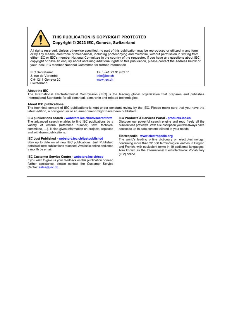 IEC 61196-1-119:2023 IEC 61196-1-119:2023 - Coaxial communication cables - Part 1-119: Electrical test methods - RF power for coaxial cables and cable assemblies
Released:7/27/2023 - Page 2 preview