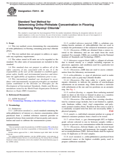 ASTM F3414-20 ASTM F3414-20 - Standard Test Method for Determining Ortho-Phthalate Concentration in Flooring Containing Polyvinyl Chloride - Page 1 preview