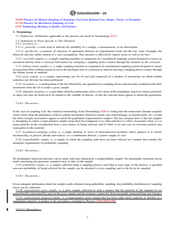 ASTM D2234/D2234M-20 REDLINE ASTM D2234/D2234M-20 - Standard Practice for Collection of a Gross Sample of Coal - Page 2 preview