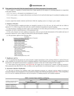 ASTM D2234/D2234M-20 REDLINE ASTM D2234/D2234M-20 - Standard Practice for Collection of a Gross Sample of Coal - Page 3 preview