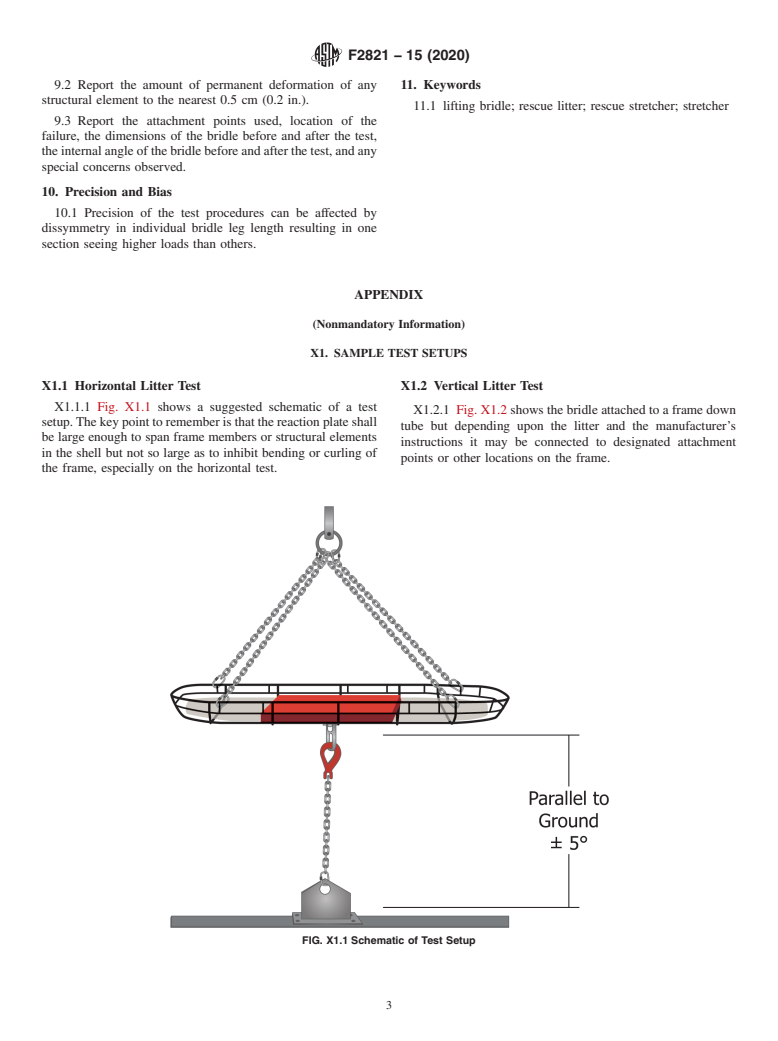ASTM F2821-15(2020) - Standard Test Methods for  Basket Type Rescue Litters
