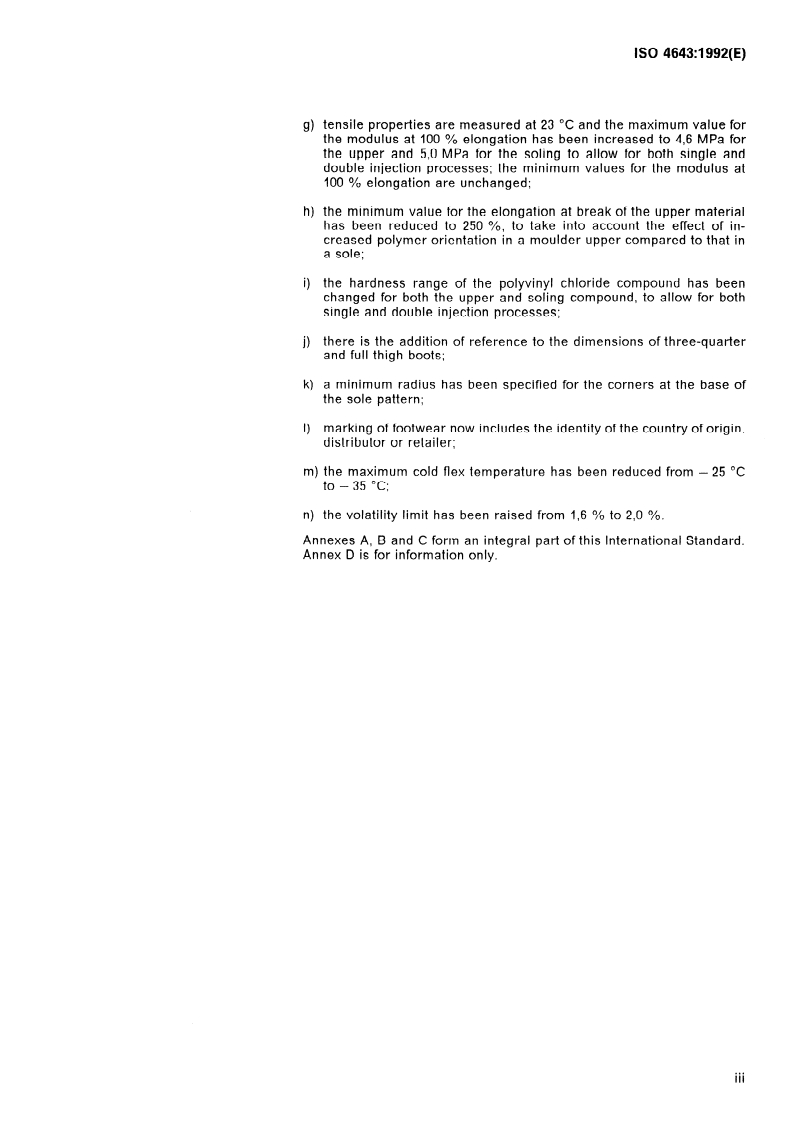 ISO 4643:1992 - Moulded plastics footwear — Lined or unlined poly(vinyl chloride) boots for general industrial use — Specification
Released:1/23/1992