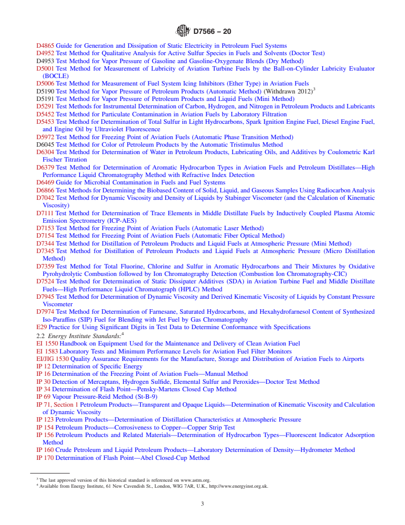 REDLINE ASTM D7566-20 - Standard Specification for Aviation Turbine Fuel Containing Synthesized Hydrocarbons