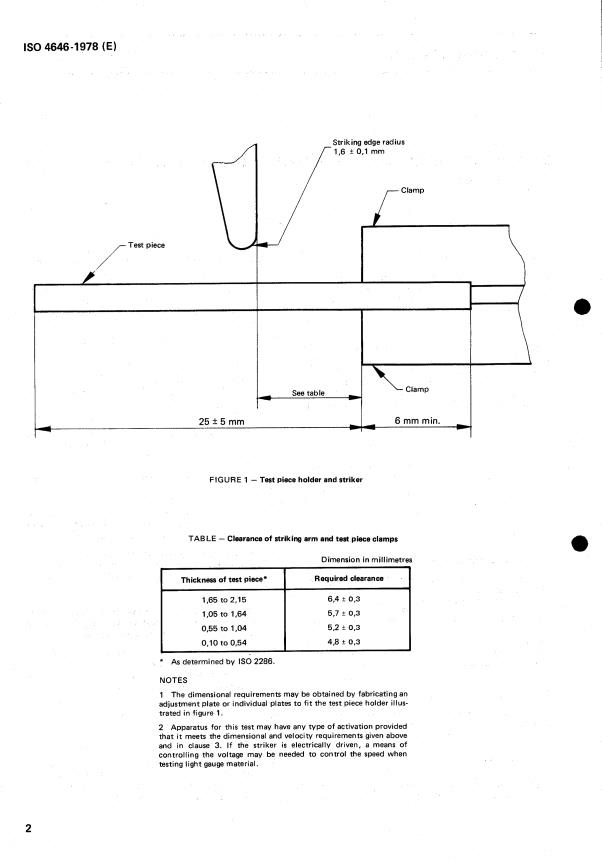 ISO 4646:1978 ISO 4646:1978 - Rubber or plastics coated fabrics -- Low temperature impact test - Page 4 preview