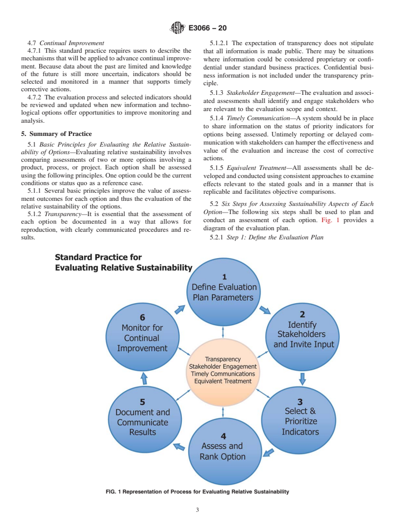 ASTM E3066-20 - Standard Practice for Evaluating Relative Sustainability Involving Energy or Chemicals  from Biomass