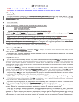 ASTM D7744/D7744M-20 REDLINE ASTM D7744/D7744M-20 - Standard Test Methods for Tensile Testing of High Performance Polyethylene Films - Page 2 preview
