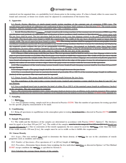 ASTM D7744/D7744M-20 REDLINE ASTM D7744/D7744M-20 - Standard Test Methods for Tensile Testing of High Performance Polyethylene Films - Page 3 preview