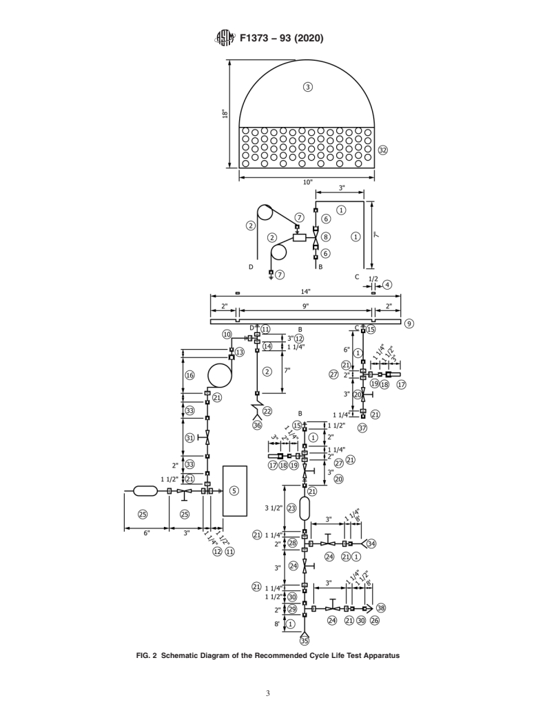 ASTM F1373-93(2020) - Standard Test Method for  Determination of Cycle Life of Automatic Valves for Gas Distribution  System Components