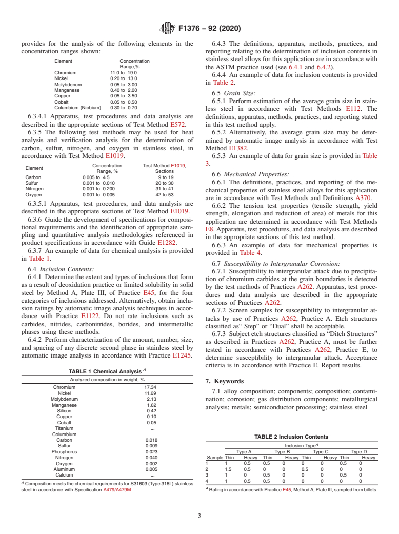 ASTM F1376-92(2020) - Standard Guide for  Metallurgical Analysis for Gas Distribution System Components