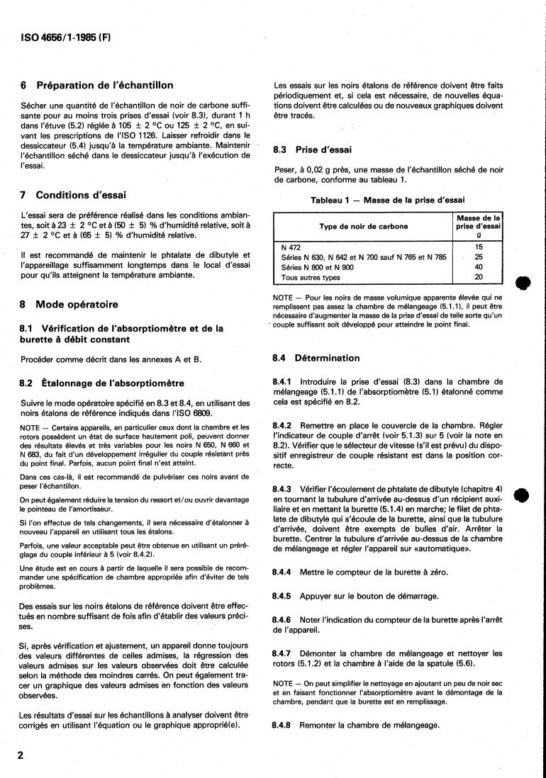 ISO 4656-1:1985 ISO 4656-1:1985 - Rubber compounding ingredients — Carbon black — Determination of dibutyl phthalate absorption number — Part 1: Method using absorptometer
Released:8/8/1985 - Page 4 preview
