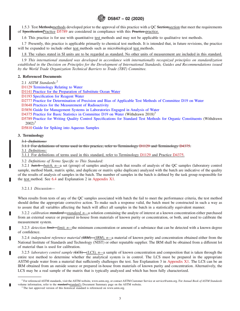 ASTM D5847-02(2020) - Standard Practice for Writing Quality Control ...