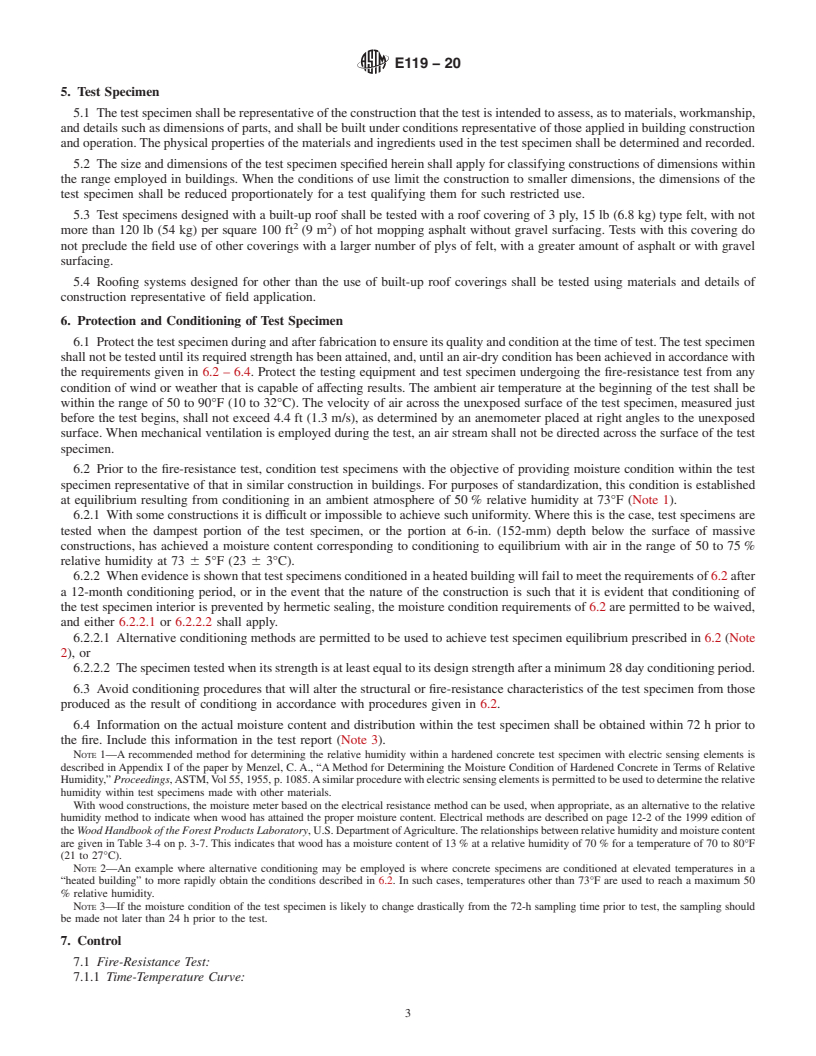 REDLINE ASTM E119-20 - Standard Test Methods for  Fire Tests of Building Construction and Materials