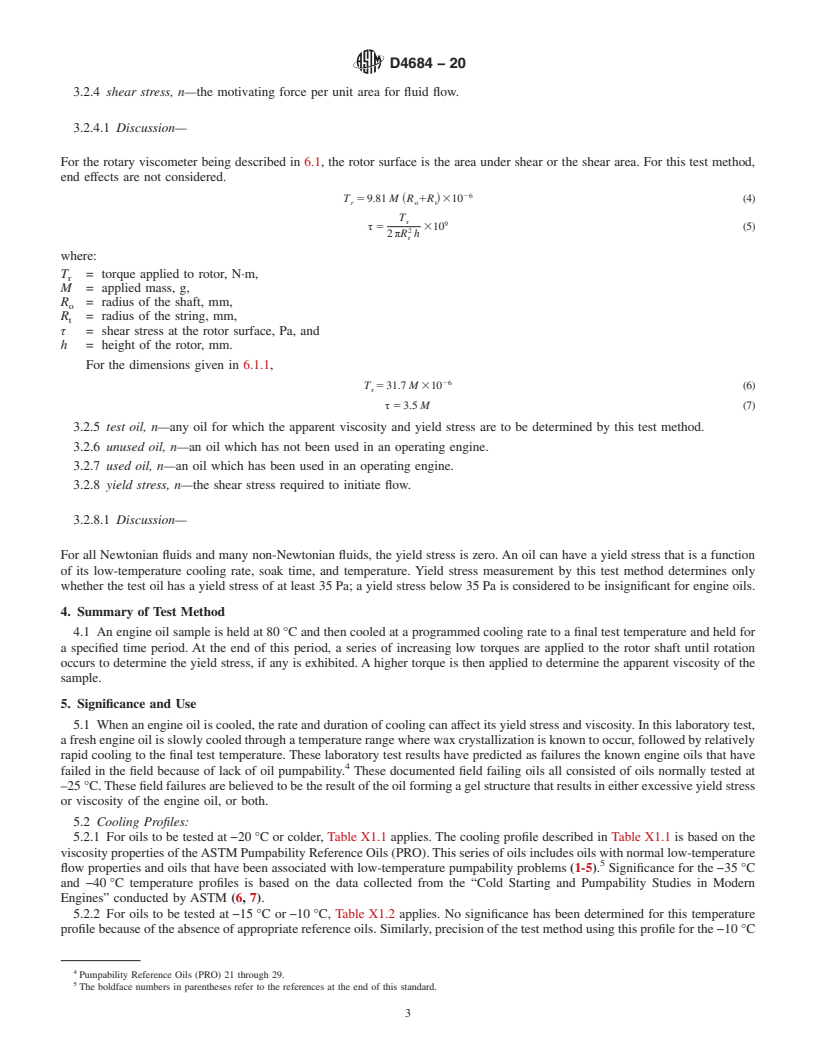 REDLINE ASTM D4684-20 - Standard Test Method for Determination of Yield Stress and Apparent Viscosity of Engine  Oils at Low Temperature