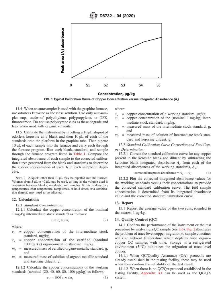 ASTM D6732-04(2020) - Standard Test Method for  Determination of Copper in Jet Fuels by Graphite Furnace Atomic   Absorption Spectrometry