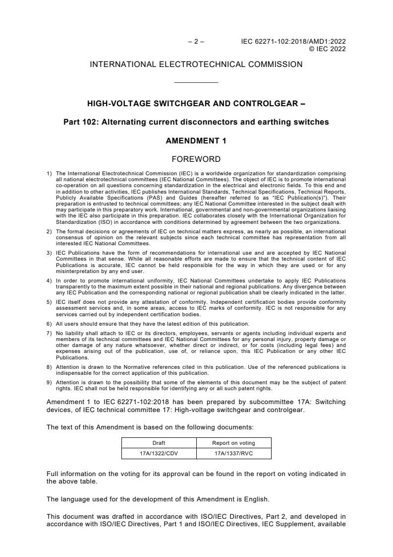 IEC 62271-102:2018/AMD1:2022 IEC 62271-102:2018/AMD1:2022 - Amendment 1 - High-voltage switchgear and controlgear - Part 102: Alternating current disconnectors and earthing switches
Released:4/27/2022
Isbn:9782832252611 - Page 4 preview