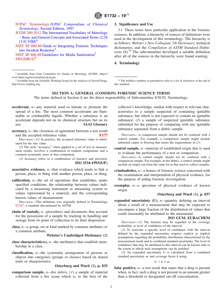 ASTM E1732-19e1 - Standard Terminology  Relating to Forensic Science